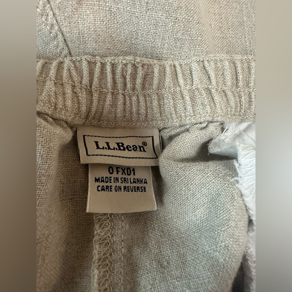 LL Bean Women’s Linen Wide Leg Pants 16 - Picture 7 of 8